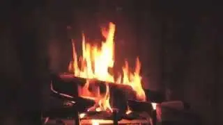 Groovy Christmas fireplace (with lyrics)