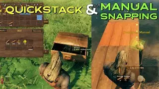Valheim Hildir's Request Patch - Quality of Life changes with Snap Points and Quick Stack