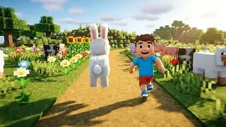 Minecraft Little Bunny Got Lost in the Forest | Nursery Rhymes for Kids & Baby Songs