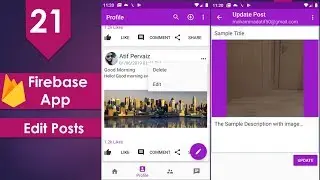 Firebase Social Media App - 21 Edit Posts