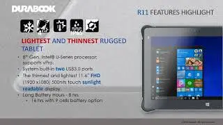 R11 Durabook Rugged Tablet  Introduction