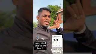 Easy 10 km Run 🏃&zwj;♂️ #myrun #startrunning #happyrunner #coachmathi #fit_tamila #coachmathi365