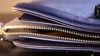 Leathario Borsa di Vera Pelle da Uomo a Tracolla Messenger