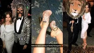 Violetta Komyshan on VOGUE Magazine's Snapchat - Save Venice Masquerade Ball April 7, 2017