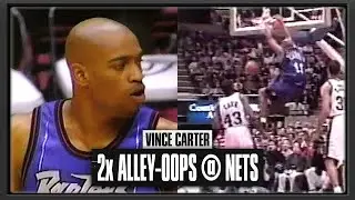 Vince Carter Throws Down 2 ALLEY-OOPS @ New Jersey | 1999.03.22