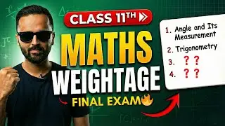 Class 11 Maths Weightage for Final Exam | Chapter Wise Marks | Maharashtra Board