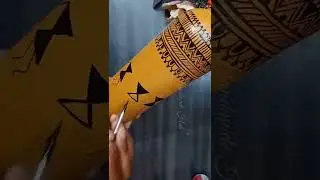 DIY Bottle Art | Warli Art | Best Out of Waste | Bottle Painting | Folk Art | Traditional Print