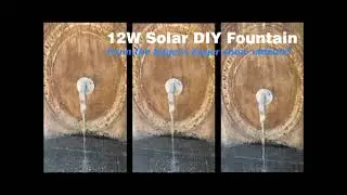 AISITIN 20W Solar Water Pump Kit, Solar Powered Water Fountain Pump with 6 Nozzles