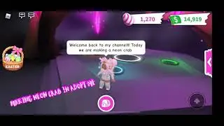 Making neon crab in Adopt Me! #oceanupdate #roblox #adoptme
