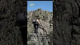 Deadly Knife Edge Trail in Maine #shorts #hiking #Maine #adventure