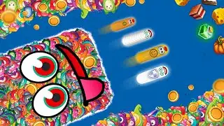 THE BEST WORMSZONE.IO 001 SLITHER SNAKE TOP 01 / Epic Worms Zone Best Gameplay! #290
