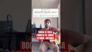 Bocca di Rosa Fabrizio De Andr&eacute; 🎸#fabriziodeandr&egrave; #tutorial #tab #fingerstyle #chitarra