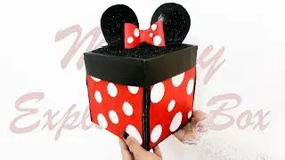 DIY : Exploding Box | Mickey Mouse Theme | Card Ideas | Best Card for Birthday or.  Teachers day