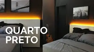REFORMEI MEU QUARTO / TODO PRETO ! COM LED  (TUMBLR , PINTEREST INSPIRED)