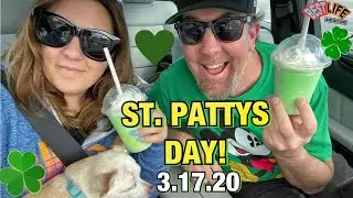 Home is where the vlog is #2 : St. Patrick’s Day! More Beach, Cooking Dinner & Shamrock Shakes!