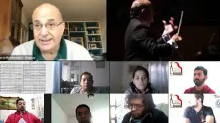 Palabras del Mtro. Montenegro sobre las clases dictadas en el IFMI Leonard Bernstein