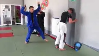 Ronin Gold Team - seminarium w No Limits Kwidzyn Adam Tulisz niebieski pas BJJ