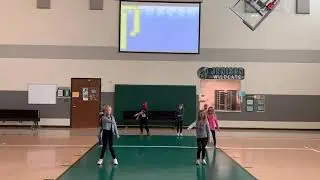 First graders dance Pirate Prep