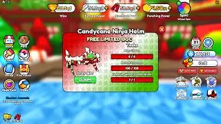 🎄How To Get CANDYCANE NINJA HELM [UGC LIMITED] in [❄ Event] Ninja Fighting Simulator 🎄