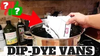 DIP DYE VANS SNEAKER CUSTOM TUTORIAL! FAIL OR NAW?