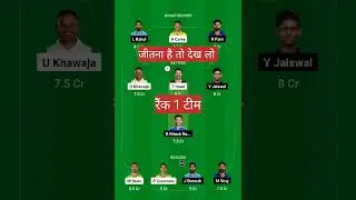 IND vs AUS 4th Test #ind vs aus rank 1 team #dream 11 team today