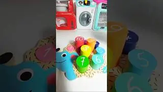 Fun with Hedgehog and Colorful Number Blocks | ASMR Learning Playtime #asmr #numbers