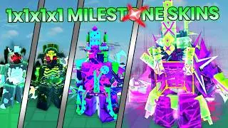 All Reworked 1x1x1x1 Milestone Skins Showcase | Forsaken