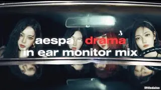 æspa - drama | in ear monitor mix | with lyrics