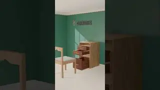 Smart Wooden Table & Chair Combo | Space Saving Furniture Idea 🪑✨ #shorts  #furniture