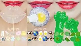 ASMR EMOJI FOOD 10minutes desserts for relaxing sleep mukbang eating sounds