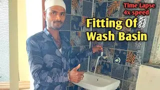 Fitting of Wash Basin In 10 seconds 😁