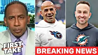 FIRST TAKE | Stephen A reacts to Titans hiring Saleh and Dolphins adding Jeff Hafley