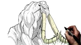 Как нарисовать Бегемота | Шаг за шагом | Monsterverse