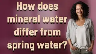 How does mineral water differ from spring water?