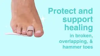 ZenToes Reusable Fabric Buddy Wraps for Broken Toes & Hammertoes
