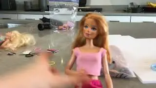 How to touch up Barbie face after adding freckles 
