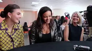 Camren Bicondova (Selina), Jessica Lucas (Tabitha) & Erin Richards (Barbara) talk Gotham @ NYCC '17