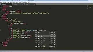 Web Page Header with HTML & CSS ( Hover Effect On Menu Items)