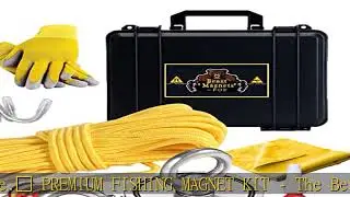 1320LB&rsquo;s Complete Magnet Fishing Kit | Double Sided Fishing Magnet Kit with Case | Includes Strong
