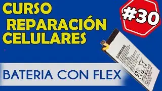 COMO CARGAR Y DESPEGAR BATERÍA CON FLEX, curso reparación de celulares #30