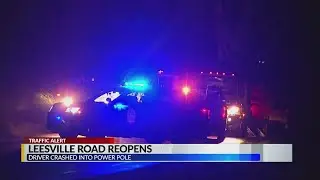 Leesville Road reopens following drunk driving crash