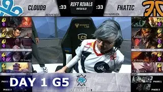 Cloud 9 vs Fnatic | Day 1 NA vs EU Rift Rivals 2019 LoL | C9 vs FNC