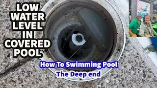 Double check water level in your covered pools.  How to manage covered swimming pools.