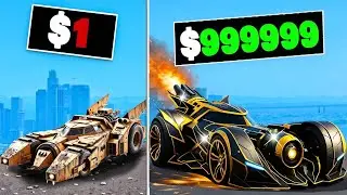 $1 to $1,000,000,000 batmobile in GTA5!
