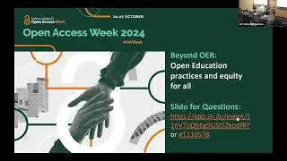 Beyond OER: Open Education practices and equity for all &ndash; Open Access Week 2024