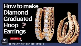 How to Design Graduated Hoop Earrings | Step-by-Step Jewelry Tutorial #cadtutorial   #jewelrydesign