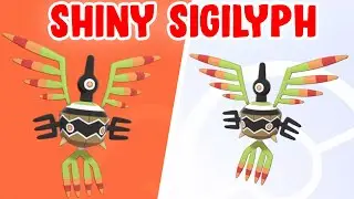 Shiny Sigilyph #561 in Pok&eacute;mon Sword and Shield