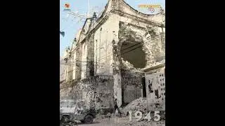 Intramuros of Memory | San Agustin Church photo of 1945 with huge shell hole