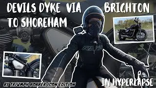 Fast Paced Hyperlapse Motorcycle Ride Devils Dyke to the Coast