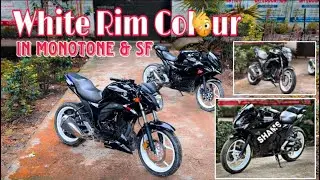 White Rim Colour Customize in Gixxer Monotone and Gixxer SF // The JD - Sylheti Rider